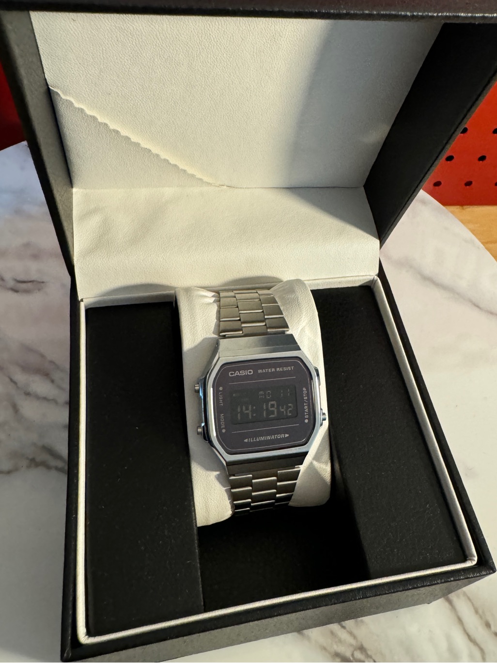 Casio A168wem1vt Vintage Silver Black Digital Watch Casio A168wem1vt Vintage Silver Black Digital Watch